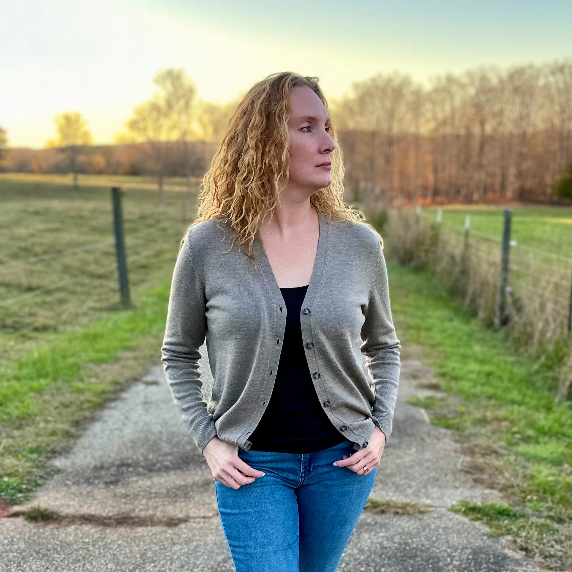 Rheia V-Neck Cardigan