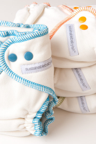 Overnight Bamboo Fleece Fitted Diapers - sloomb
 - 1