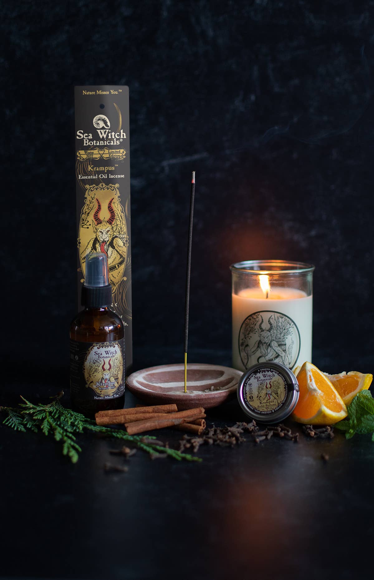 Krampus Scented Essential Oil Candle