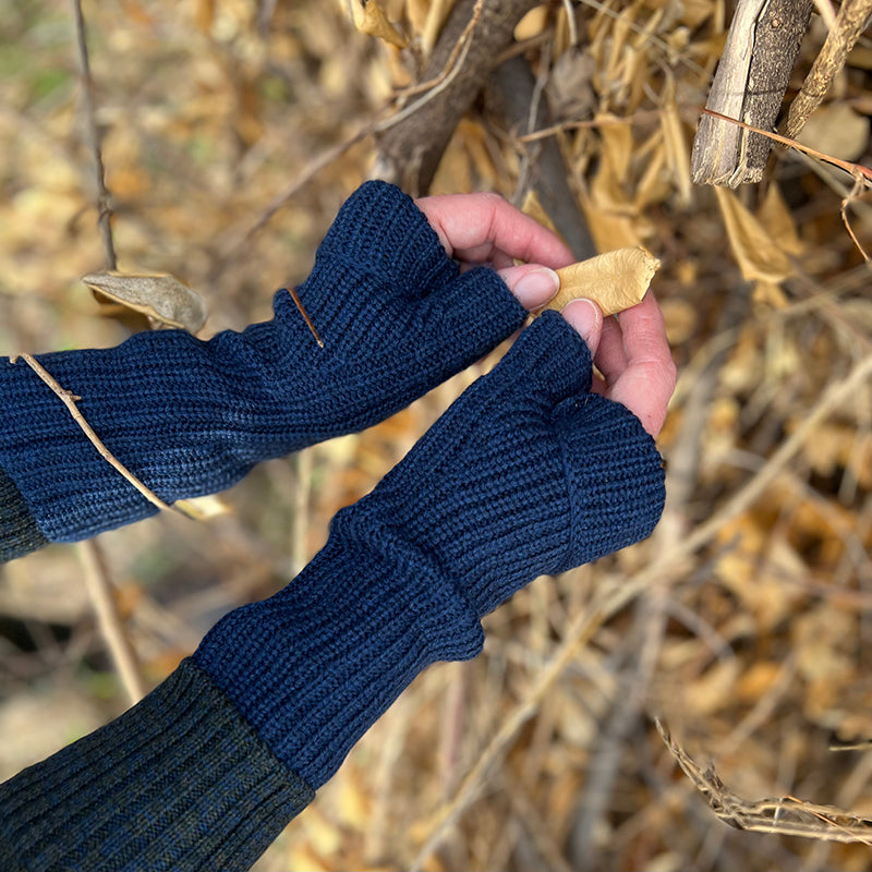 Merino Fingerless Gloves Primrose